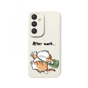 Playful Cat Retreat - Silicone Case for Samsung S24 Series