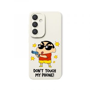 Don't Touch Cartoon Defender Silicone Case for Samsung S24