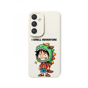 Cartoon Dino Adventurer Silicone Case for Samsung S24