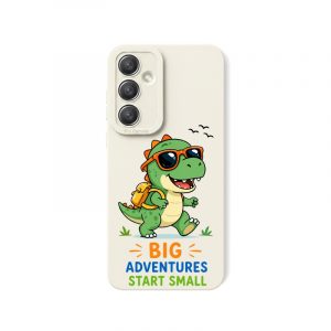 Playful Dino Explorer Silicone Case for Samsung A55 5G