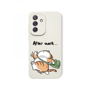 Lazy Cat After Work Silicone Case for Samsung A36 5G