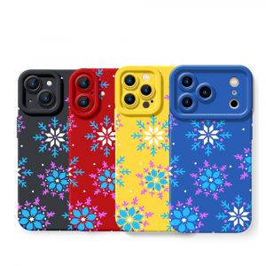 Winter Wonderland Snowflake Silicone Case for Apple iPhone Series
