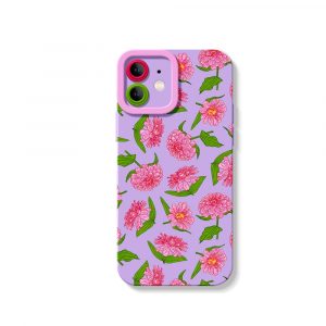 Floral Blossom Delight: Silicone Case for Apple iPhone Series