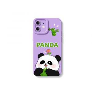 Panda Garden Delight Silicone Case for Apple iPhone Series.