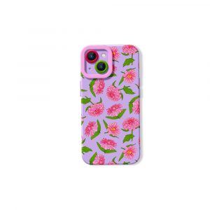 Floral Blossom Delight: Silicone Case for Apple iPhone Series