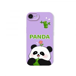 Panda Garden Delight Silicone Case for Apple iPhone Series.