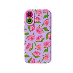 Floral Blossom Delight: Silicone Case for Apple iPhone Series