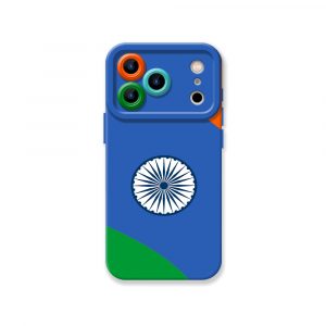 Patriotic Tricolor Emblem Silicone Case for Apple iPhone Series