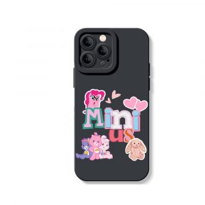 Adorable Pastel Animal Friends Silicone Case for Apple iPhone Series