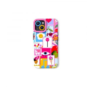 Vibrant Retro Pop Art Silicone Case for Apple iPhone Series