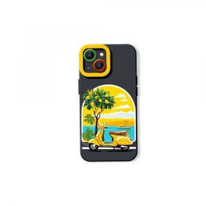 Sunny Vespa Ride Silicone Case for Apple iPhone Series