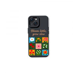 Floral Garden Bliss: Silicone Case for Apple iPhone Series