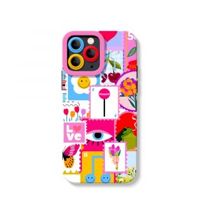 Vibrant Retro Pop Art Silicone Case for Apple iPhone Series