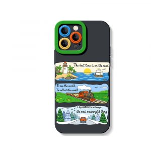Adventure Awaits: Scenic Journey Silicone Case for Apple iPhone Series