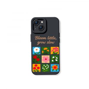 Floral Garden Bliss: Silicone Case for Apple iPhone Series
