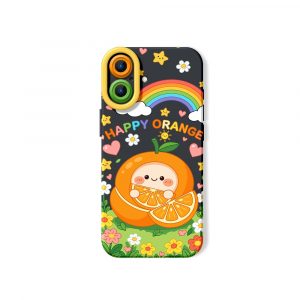 Cheerful Citrus Delight Silicone Case for Apple iPhone Series