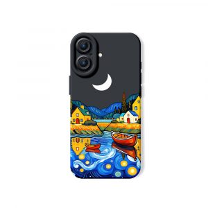 Starry Night Village Vibes Silicone Case for Apple iPhone Series