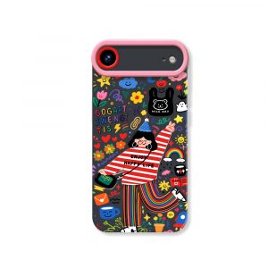 Vibrant Doodle Joy Silicone Case for Apple iPhone Series