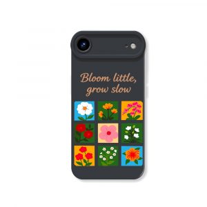 Floral Garden Bliss: Silicone Case for Apple iPhone Series