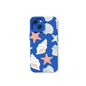 Seashell Dreams: Nautical Silicone Case for Apple iPhone Series