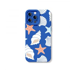 Seashell Dreams: Nautical Silicone Case for Apple iPhone Series