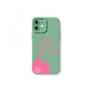 Joyful Blooms & Positive Vibes Silicone Case for Apple iPhone Series
