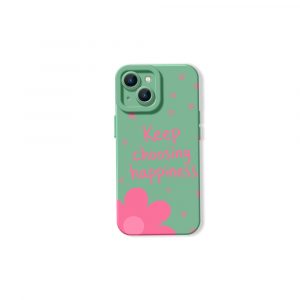 Joyful Blooms & Positive Vibes Silicone Case for Apple iPhone Series