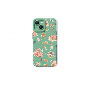 Whimsical Cartoon Dreams Silicone Case for Apple iPhone Series