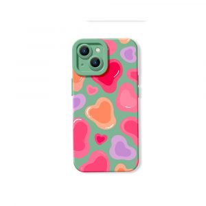 Retro Love Pop Art Silicone Case for Apple iPhone Series