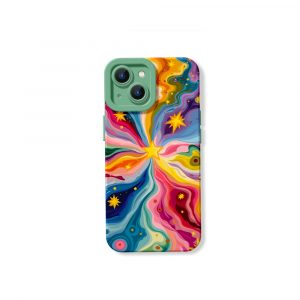Celestial Swirl Vibrance Silicone Case for Apple iPhone Series