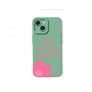 Joyful Blooms & Positive Vibes Silicone Case for Apple iPhone Series