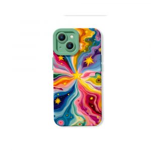 Celestial Swirl Vibrance Silicone Case for Apple iPhone Series