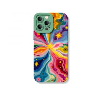 Celestial Swirl Vibrance Silicone Case for Apple iPhone Series