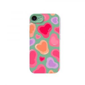 Retro Love Pop Art Silicone Case for Apple iPhone Series