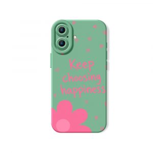 Joyful Blooms & Positive Vibes Silicone Case for Apple iPhone Series