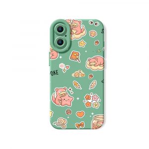 Whimsical Cartoon Dreams Silicone Case for Apple iPhone Series