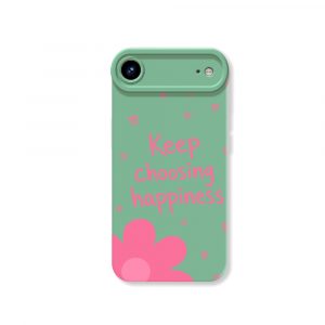 Joyful Blooms & Positive Vibes Silicone Case for Apple iPhone Series