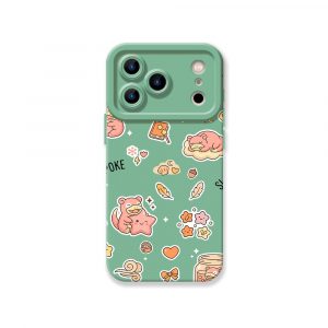 Whimsical Cartoon Dreams Silicone Case for Apple iPhone Series