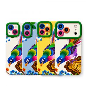 Colorful Paradise Parrot Silicone Case for Apple iPhone Series