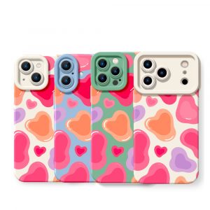 Retro Love Pop Art Silicone Case for Apple iPhone Series