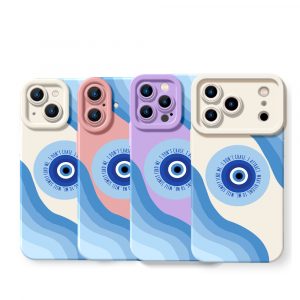 Tranquil Waves Evil Eye Silicone Case for Apple iPhone Series