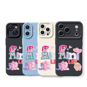 Adorable Pastel Animal Friends Silicone Case for Apple iPhone Series