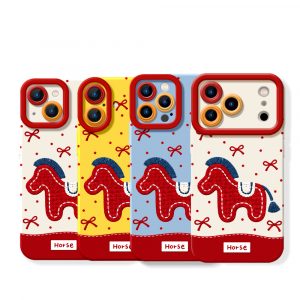 Playful Pony Parade Silicone Case for Apple iPhone Series
