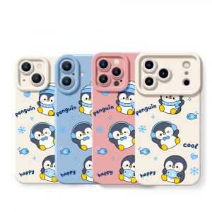 Chill Penguin Pals Silicone Case for Apple iPhone Series