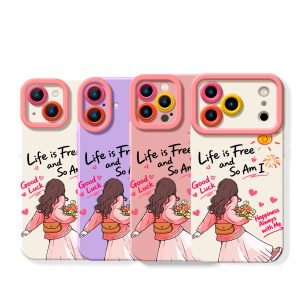 Free Spirit Wanderlust: Vibrant Bliss Silicone Case for Apple iPhone Series