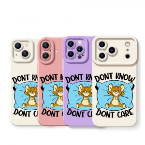 Relaxed Cartoon Character Adventure - Silicone Case for Apple iPhone Series