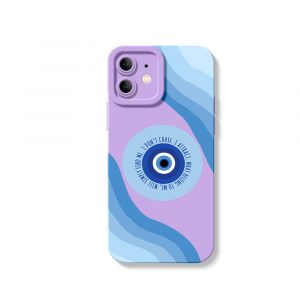 Tranquil Waves Evil Eye Silicone Case for Apple iPhone Series