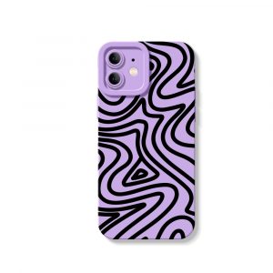 Vivid Swirl Groove Silicone Case for Apple iPhone Series