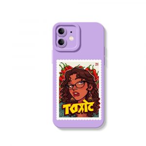 Fierce Diva Pop Art Silicone Case for Apple iPhone Series