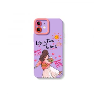Free Spirit Wanderlust: Vibrant Bliss Silicone Case for Apple iPhone Series